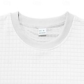 voordelige T-shirt sets voor heren-Voor heren Wafel Shirt T-shirt past 2 stuks outfits T-shirt en korte broek Korte mouw Strakke ronde hals Zomer Effen Modieus Casual Jacquard 2-stuks Vakantie Alledaagse kleding Uitgaan Zwart Wit Khaki