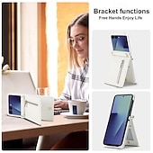 billiga Skal och fodral till Samsung-telefon fodral Till Samsung Galaxy Z Flip 7 Z Flip 6 Z Flip 5 Z Flip 4 Skal med snodd Stöd Kortplats Kontor / företag TPU PU läder