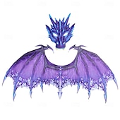 billige Maske-Drage Halloween Vinger Maske fantasi Halvt ansikt Voksne Herre Dame Unisex Halloween Karneval Ytelse Fest Enkle Halloween-kostymer Kle deg opp