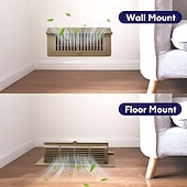 cheap Down to $30-Heavy-Duty 4" x 10" Floor Vents Registers - Walkable Premium Finish Sidewall Floor Register with Easy Adjust Air Supply Lever for Home, Office or Ceiling Installation - Durable and Sturdy Design
