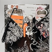 お買い得  ハロウィンステッカー-本を使ったゴシックなブラインドデート、不気味な本を使ったハロウィーンの魔女のブラインドデート、幽霊のようなブラインドボックス、ハロウィーン愛好家へのサプライズ、ステッカーとキーチェーン、DIY愛好家へのギフト