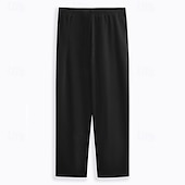preiswerte Sweatpants-Herren Jogginghose Jogginghose Jogger Fleecehose Jogginghose mit weitem Bein Hose Tasche Elastischer Bund Einfach Komfort Weich Volle Länge Outdoor Lässig Täglich Klassicher Stil Lässig Schwarz Hell
