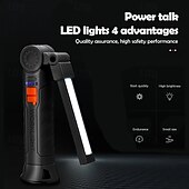 זול פנסים טקטיים-פנסי יד LED LED פולטות אוטומטי מצב תאורה נייד מתכוונן שימוש יומיומי שחור ירוק צבא ירוק