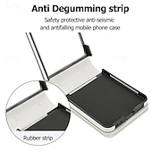 billiga Skal och fodral till Samsung-telefon fodral Till Samsung Galaxy Z Flip 7 Z Flip 6 Z Flip 5 Z Flip 4 Skal med snodd Stöd Kortplats Kontor / företag TPU PU läder