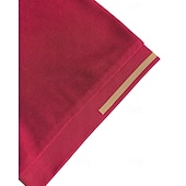 זול חולצת פולו קלאסית לגברים-בגדי ריקוד גברים חולצת גולף חולצות פולו גולף עבודה קזו&#039;אל דש שרוולים קצרים בסיסי מודרני אחיד כפתורים קיץ רגיל בורדו חולצת גולף