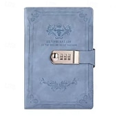 Χαμηλού Κόστους Notebooks &amp; Planners-a5 200 σελίδες ρετρό βιβλίο κωδικών πρόσβασης με κλειδαριά ημερολόγιο παχύρρευστο δημιουργικό χειρόγραφο βιβλίο σημειωματάριο φοιτητή χαρτικά ντοσιέ σημειωματάριου