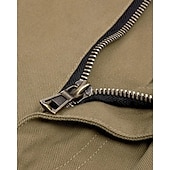 economico Pantaloni cargo-Per uomo Pantaloni Cargo Pantaloni Bottoni Multi-tasche Semplice Indossabile All&#039;aperto Quotidiano Campeggio &amp; Escursionismo Moda Classico Nero Verde militare