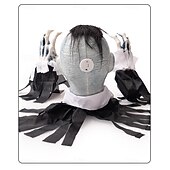 cheap Halloween-Halloween Vampire Count Zombie Ground Plug Haunted House Secret Room Courtyard Outdoor Glowing Horror Atmosphere Ground Ghost Decoration