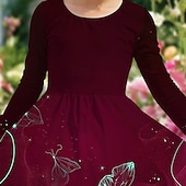 Girls ' 3D Virág Ruha Hosszú ujj Nyár Tavasz Vakáció Napi Szabadság Hercegnő gyönyörű Édes Gyerekek 4-12 év hétköznapi ruha A vonalú ruha Térdig érő Normál olcso 3D pillangós ruha-Girls ' 3D Virág Ruha Hosszú ujj Nyár Tavasz Vakáció Napi Szabadság Hercegnő gyönyörű Édes Gyerekek 4-12 év hétköznapi ruha A vonalú ruha Térdig érő Normál