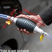 Недорогие Улучшение положения семей-Комплект ручного насоса для перекачки топлива, 3 шт., бензин &amp;Инструмент для перекачки дизельного топлива с сумкой-экстрактором и 2 зажимами, пластиковый насос для быстрой перекачки жидкости