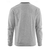 billige Basic gensere-Herre Genser Svart Hvit Navyblå Kakifarget Grå V-hals Fargeblokk Jacquardvevnad Lapper Sport &amp; Utendørs Daglig Ferie Polyester Gatemote Grunnleggende Fritid Vår Høst Klær Gensere Gensere