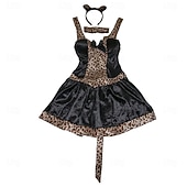 economico Costume da Animale-Vestito Costume Cosplay Copricapo Fantasia animale Patinata Costume Sexy Adulti Per donna Halloween Feste Halloween Performance Vestirsi
