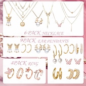 Недорогие Адвент-календарь-Рождественский адвент-календарь, украшения 2025 для девочек, подарок на 24 дня, модный браслет, ожерелье, кольцо, серьги, подарок для детей и подростков, женщин.