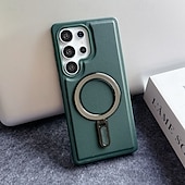 Phone Case For Samsung Galaxy S25 S25 Edge S24 S24 FE S23 Ultra Plus S22 Plus  Ultra Back Cover Magnetic Kickstand Shockproof Retro TPU PU Leather cheap Samsung Cases-Phone Case For Samsung Galaxy S25 S25 Edge S24 S24 FE S23 Ultra Plus S22 Plus  Ultra Back Cover Magnetic Kickstand Shockproof Retro TPU PU Leather