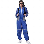 levne Pánské kostýmy-Astronaut předvečer Všech svatých Cosplay kostým Kombinéza předvečer Všech svatých Dospělé Pro páry Pánské Dámské předvečer Všech svatých Karneval Párty Plesová maškaráda Jednoduché Halloweensk