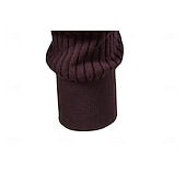 abordables Pulls et cardigans élites pour hommes-Homme Pull Tricoter Tunique Boutons Couleur Unie Henley ancien Quotidien École Maison Vêtement Tenue Printemps Automne Noir Rouge Bordeaux S M L