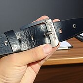 billiga Herrbälten-Herr Skärp Midjebälte Svart 8 PU läder Legering Modernt Modernt Enfärgad / vanlig färg Semester Dagliga kläder Ledigt / vardag