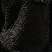 baratos Suéteres básicos-Homens Moletom Moletom Waffle Moletom com capuz Adamascado Preto Branco Verde Cinzento Colarinho Clerical Tecido Patchwork Desportos e Ar livre Casual Diário Roupa de rua Legal Roupa de Esporte