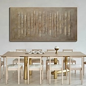 billige Wabi Sabi-Stort 3D-teksturert abstrakt maleri moderne minimalistisk kunstverk nøytral jordfarget lerretskunst organisk geometrisk veggkunst stuedekor
