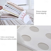 Недорогие Хранение вещей и организация пространства-Складная доска для хранения одежды из 5 предметов, складной органайзер для рубашек в шкафу, легко складывающаяся доска для хранения футболок, брюк и топов, инструмент для экономии места при