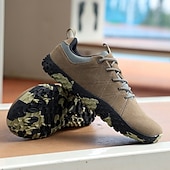 abordables Baskets-Baskets décontractées marron pour homme avec semelle antidérapante – Chaussures de sport d&#039;extérieur confortables pour la marche, la randonnée et le quotidien