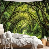olcso Faliszőnyegek-gobelin Bannerek Falikárpitok 森林 Landscape 3D Hálószoba Nappali Kollégium Dekorációk fal ajtó háttér