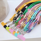 olcso Telefonpántok és csuklópántok-divatos mobiltelefon-zsinór, hosszú kötéllel, keresztpánt, férfiak és nők számára, kültéri túrázáshoz, strapabíró, kártya alakú, elvesztésgátló csipesszel ellátott mobiltelefon-zsinór