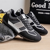 preiswerte Sneaker für Herren-Grüne Colorblock-Retro-Sneaker für Herren – bequeme Freizeit-Laufschuhe für Sportbekleidung, City-Outfits und Wochenendausflüge
