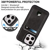 tanie Etui do iPhone&#039;ów-telefon Kılıf Na iPhone 17 Pro Max 17 Air 16 15 14 Pro Max Plus 16e 13 Pro Max Osłona tylna Magnetyczne Stopka Gniazdo karty Retro TPU Skóra PU