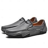 halpa Miesten loaferit ja nauhattomat kengät-Miesten ruskeat slip-on-mokkasiinit ajokengät – joustavat ja rennot loaferit viikonloppumatkoille, työmatkoille ja kesäretkille