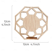 economico Sculture-1 supporto idroponico in legno per interni, vaso per la propagazione delle piante, provetta in plastica da parete con supporto in legno, adatto per la decorazione di piante domestiche, talee
