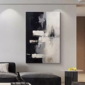 זול ציורי שמן-ציורי שמן מופשטים בעבודת יד עם טקסטורה על בד מודרני לקישוט חדר, תמונה לעיצוב הבית, ללא מסגרת, ציור לא מתוח, מינטורה