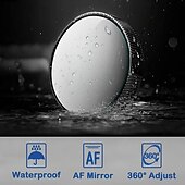 abordables Servicio de Vehículo-Espejo retrovisor para punto ciego de coche, 2 unidades, ajustable a 360 grados, gran angular, con ventosa, universal, redondo, auxiliar, para conducción, seguridad y estacionamiento.