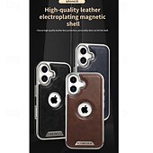 abordables Carcasas iPhone-teléfono Funda Para iPhone 16 15 14 Pro Max Plus 16e 13 Pro Max Funda Trasera Antigolpes Retro TPU Cuero de PU