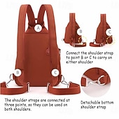 abordables almacenamiento de equipaje y viajes-Bolso de viaje impermeable de dos vías, mini mochila para mujer 2025, bolso de pecho de tela Oxford antirrobo, mochila informal de moda para el hombro.