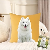 abordables Têxteis Personalizados-Personalized Photo Pillow Case  Custom Throw Pillow Cover Gift for Pet Lovers Friends and Family Perfect for Home Sofa and Bedroom Decoration