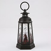 preiswerte Halloween drinnen-1 pc 14,5 cm halloween dekorative led wind licht desktop ornament retro hexagonal led wind licht party dekoration prop anhänger