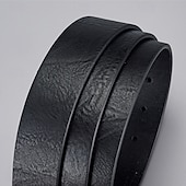 abordables Ceintures pour homme-Homme Ceinture Ceinture Taille Noir Jaune faux cuir Alliage Durable Ajustable Uni Extérieur Quotidien