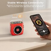 Недорогие Динамики-Магнитная мини-колонка Bluetooth P6, небольшая портативная беспроводная Bluetooth-колонка с громким звуком, часами, ночником и поддержкой TF-карт для домашнего офиса, путешествий на природе, кемпинга,