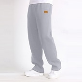 economico Pantaloni della tuta-Per uomo Pantaloni da tuta Pantaloni Pantaloni della tuta con fondo aperto Coulisse Elastico in vita Gamba Dritta Semplice Traspirante Lunghezza intera Sport all&#039;Aperto Casuale Quotidiano Moda