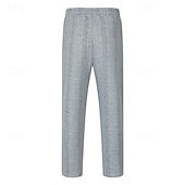 baratos Calças Desportivas-Homens Calças Esportivas Calças Jacquard Com Cordão Bolsos Tecido Conforto Esportes Diário Moda Casual Preto Branco Micro-Elástica