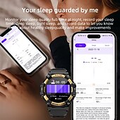 ieftine Ceasuri Smart-LOKMAT ATTACK 2 PRO Ceas inteligent 1.39 inch Uita-te inteligent Bluetooth Pedometru Reamintire Apel Sleeptracker Compatibil cu Android iOS Dame Bărbați Standby Lung Telefon Hands-Free Rezistent la