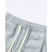 economico Gamba Dritta-Per uomo Pantaloni da tuta Pantaloni a Zampa Pantaloni Coulisse Tasca Elastico in vita Semplice Comodità Sport all'Aperto Quotidiano Moda Casual Nero Grigio chiaro Micro-elastico