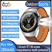 Недорогие Смарт-часы-SK45PRO Умные часы 1.53 дюймовый Смарт Часы Bluetooth Контроль температуры Педометр Напоминание о звонке Совместим с Android iOS Женский Мужчины