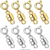 economico arti, mestieri e cucito-8 fermagli e chiusure magnetiche resistenti per collane, convertitori di fermagli per gioielli placcati in oro e argento per collane e bracciali.