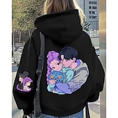 economico Cartone animato 3D della ragazza-Felpa con cappuccio grafica Kpop-rumi per ragazze - top traspirante con stampa di simpatici personaggi della cultura pop coreana e stelle del K-pop &amp;fan art design casual comfort per la scuola
