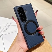 economico Cover Samsung-telefono Custodia Per Samsung Galaxy Piegatura a Z 7 Z Fold 6 Z Fold 5 Z Fold 4 Copertura Posteriore Cavalletto Resistente agli urti Retrò TPU Pelle PU