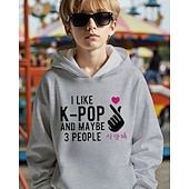 billiga Pojkens 3D Sporter &amp; Spel-K-pop-huvtröja med grafisk design för pojkar - långärmad, avslappnad tröja med livfullt animetryck för höst/vinter, perfekt för vardagskläder eller speciella tillfällen.