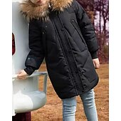 Copii Fete Jos Culoare solidă Modă Γούνινος Γιακάς Fermoar Buzunar Școală Palton Îmbrăcăminte exterioară 4-12 ani Iarnă Negru Roz Îmbujorat Roșu-aprins ieftine Jachetă de fetiță din puf și parka-Copii Fete Jos Culoare solidă Modă Γούνινος Γιακάς Fermoar Buzunar Școală Palton Îmbrăcăminte exterioară 4-12 ani Iarnă Negru Roz Îmbujorat Roșu-aprins