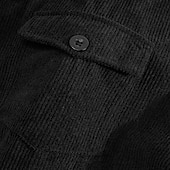 baratos Casacos &amp; Sobretudos para Homem-Homens jaqueta leve Jaqueta de Veludo Jaqueta Carga Jaqueta casual Férias Diário Respirável Bolsos Primavera Outono Tecido Moda Clássico Colarinho Chinês Padrão Adamascado Preto Verde Escuro Marron